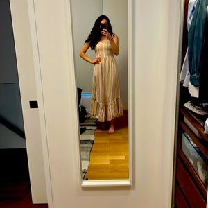 Striped flowy maxi summer dress